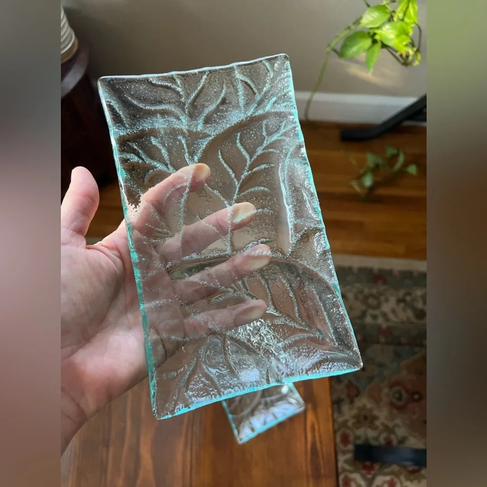 Indonesian | Leaf Handmade Glass Trays